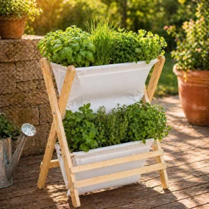 farm duo™ – horta vertical em madeira com dois níveis