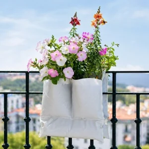 rail farm duo 2b™ – jardim vertical inteligente para varandas e corrimãos