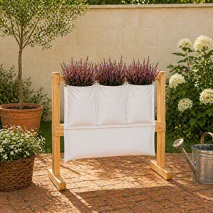 stand farm trio™ – jardim vertical portátil com 3 níveis | vaso decorativo para flores, hortas e plantas