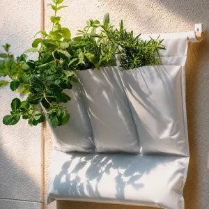 wall farm trio™ – vaso vertical premium com 3 compartimentos para parede