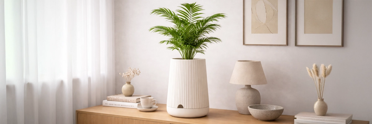 Vaso Kabin em ambiente interno com decoração minimalista
