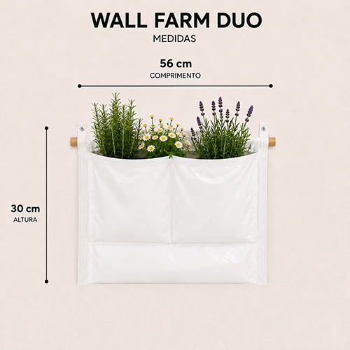 dimensões e compatibilidade wall farm trio